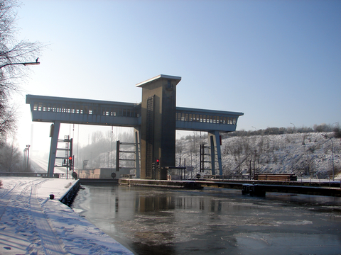 Ronquières en hivers