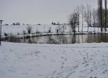 Les étangs Martel durant l'hiver 2021