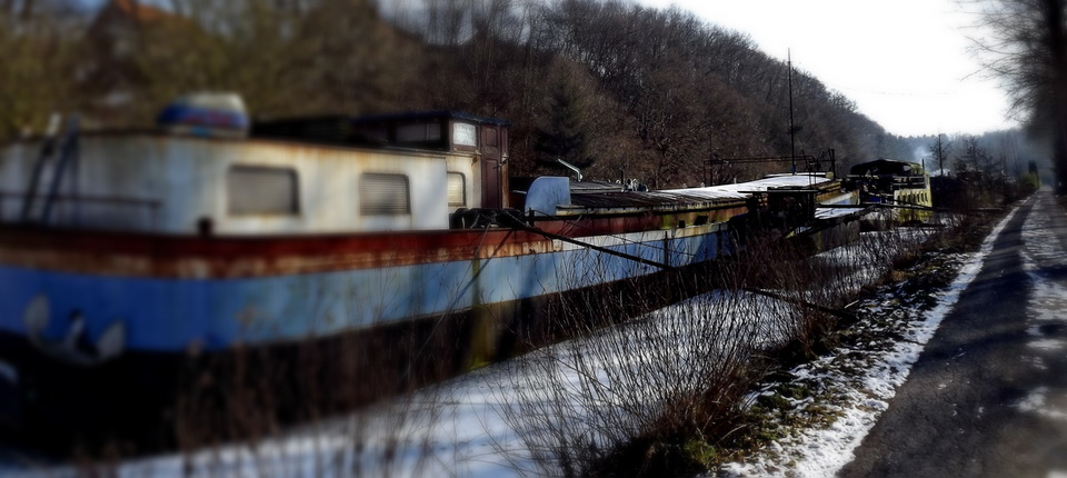 Le vieux canal en hiver